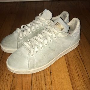 Grey Suede Classic Adidas Stan Smiths Size 9